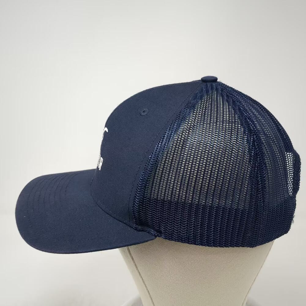 Richardson 112 Trucker Hat Blue White OS Snapback Cutwater Spirits Embroidered - Picture 3 of 10